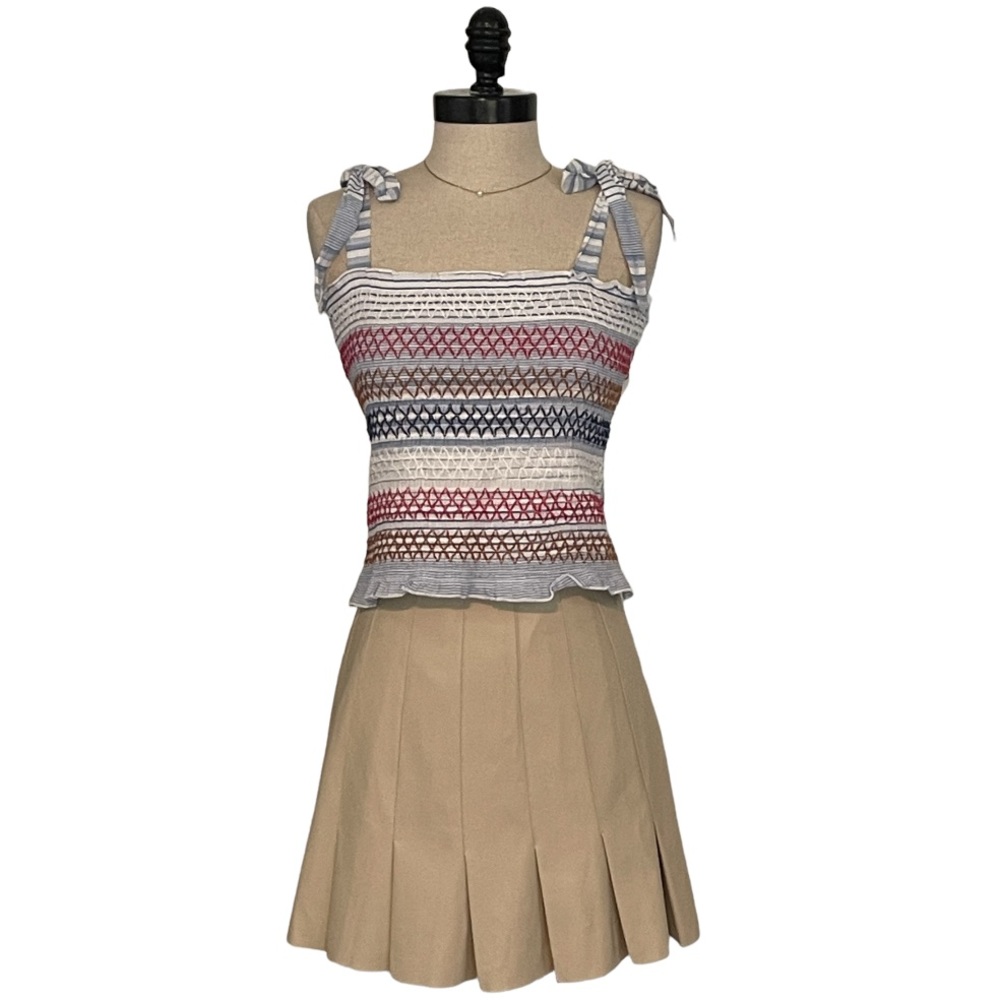 Belle du Jour Multi-Color Striped Tank Top - Size XL - 100% Cotton - Brand New